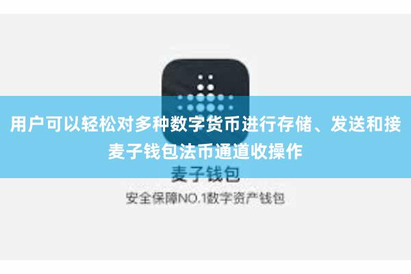 用户可以轻松对多种数字货币进行存储、发送和接麦子钱包法币通道收操作