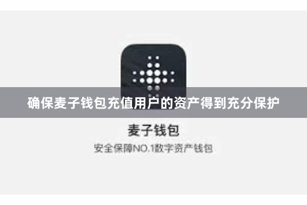 确保麦子钱包充值用户的资产得到充分保护