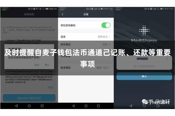 及时提醒自麦子钱包法币通道己记账、还款等重要事项