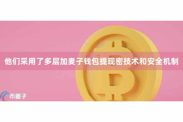他们采用了多层加麦子钱包提现密技术和安全机制